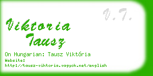 viktoria tausz business card