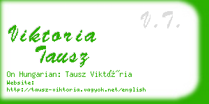 viktoria tausz business card